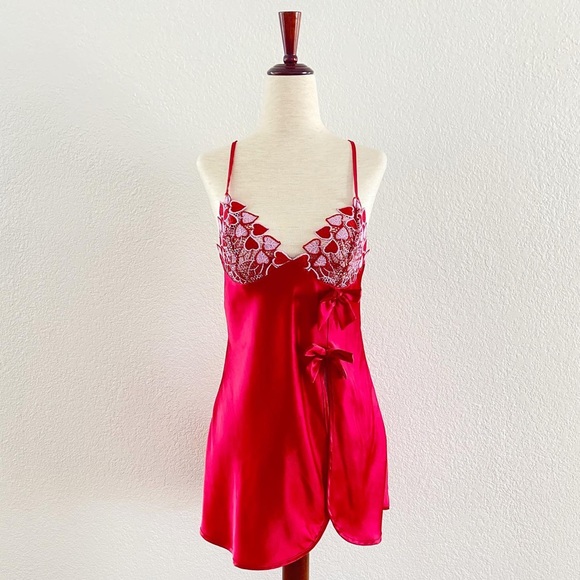 Frederick's of Hollywood Other - SOLD Fredricks of Hollywood Red Valentine Satin Slip